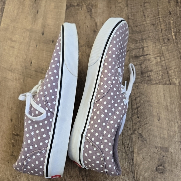 Vans Women's Polka Dot Sneakers - Light Purple and White Size 8 - Picture 6 of 12